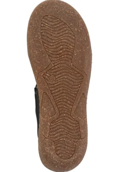 Hot ELENA EDEN Slipper mit Knitter-Struktur SCHWARZ
