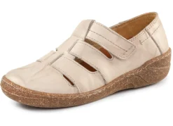 Hot ELENA EDEN Slipper mit Knitter-Struktur KIESEL