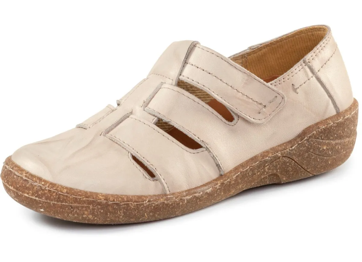 Hot ELENA EDEN Slipper mit Knitter-Struktur KIESEL