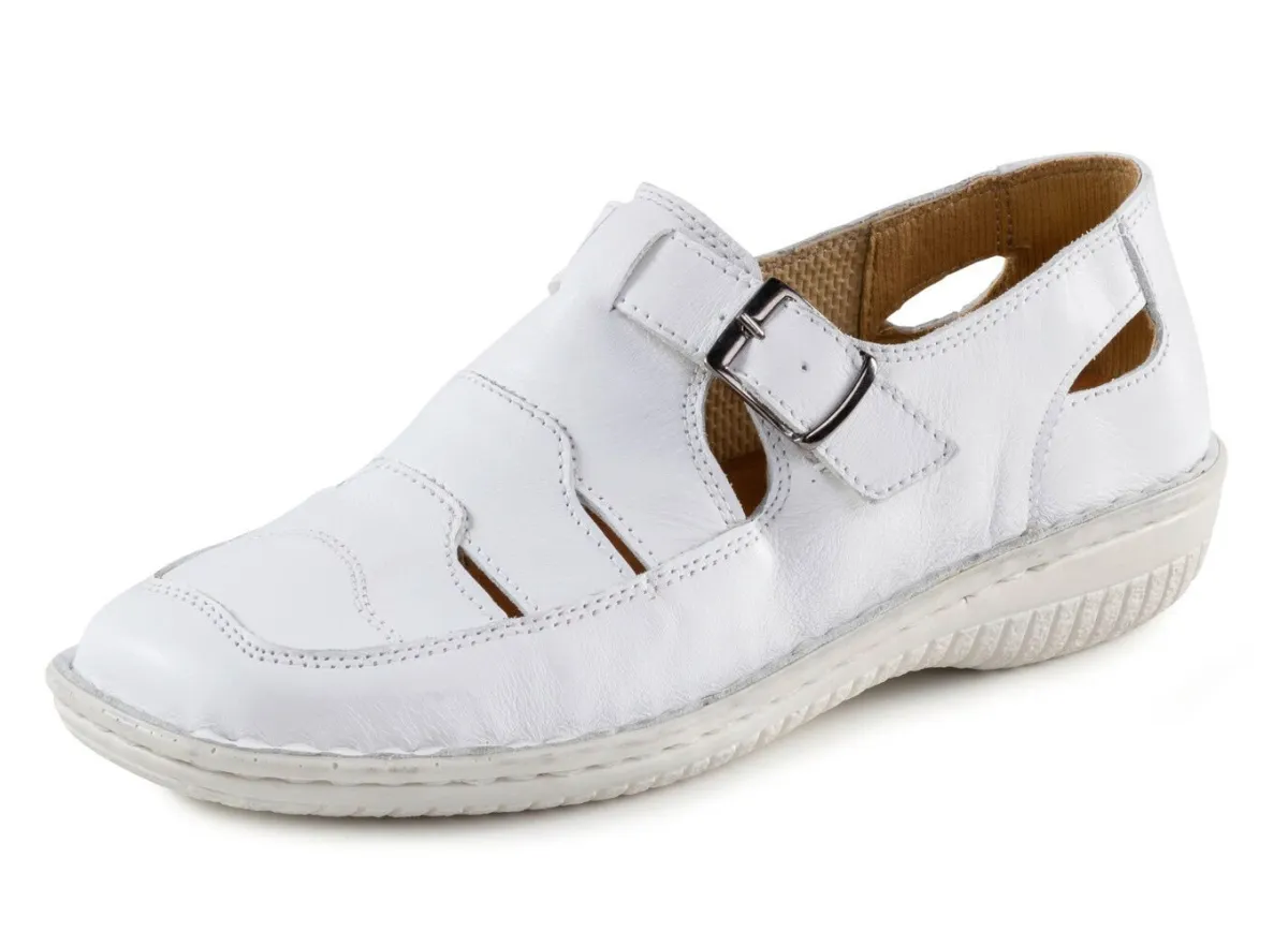 Clearance ELENA EDEN Slipper mit luftigen Durchbrüchen WEISS
