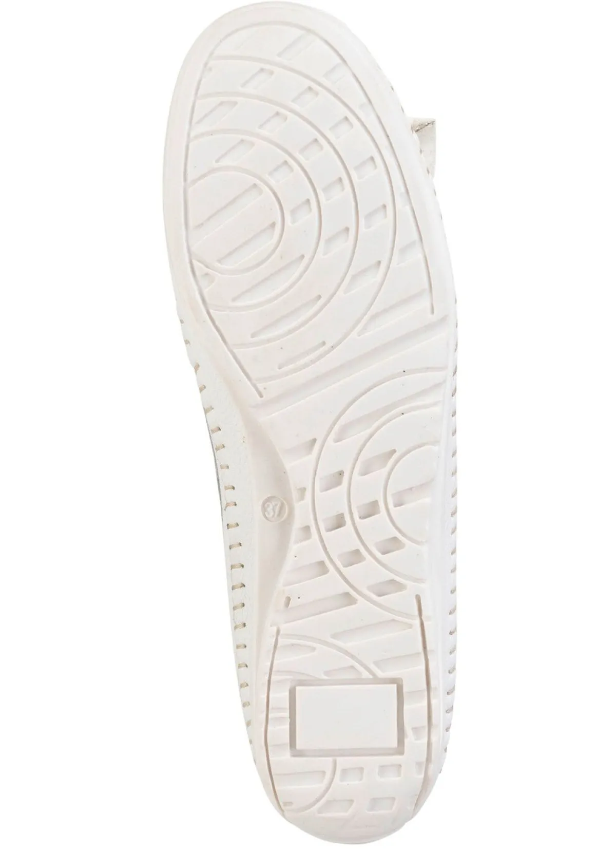 Hot ELENA EDEN Slipper mit seitlichen Gummizügen WEISS