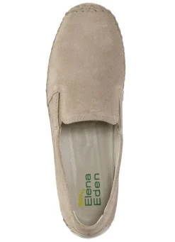 Sale ELENA EDEN Slipper mit seitlichen Gummizügen SANDBEIGE