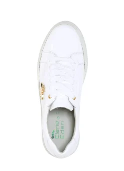 BADER ELENA EDEN Sneaker aus Lackleder mit edlem Metallschmuck WEISS