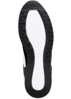 ELENA EDEN Sneaker aus Nappa-und Veloursleder SCHWARZ-WEISS