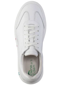 New ELENA EDEN Sneaker mit Blumen-Dessin WEISS