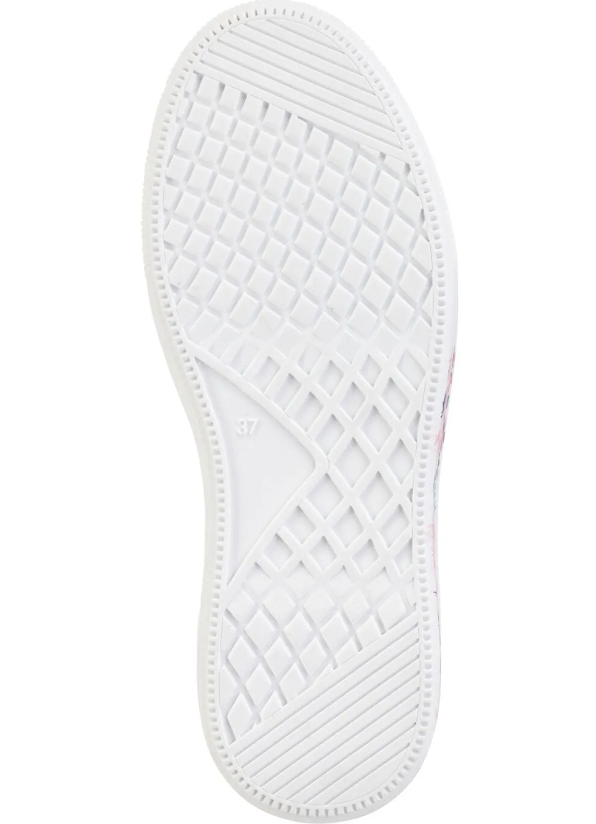 New ELENA EDEN Sneaker mit Blumen-Dessin WEISS
