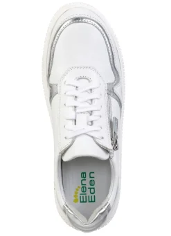 Outlet ELENA EDEN Sneaker mit Kontrast-Besätzen WEISS