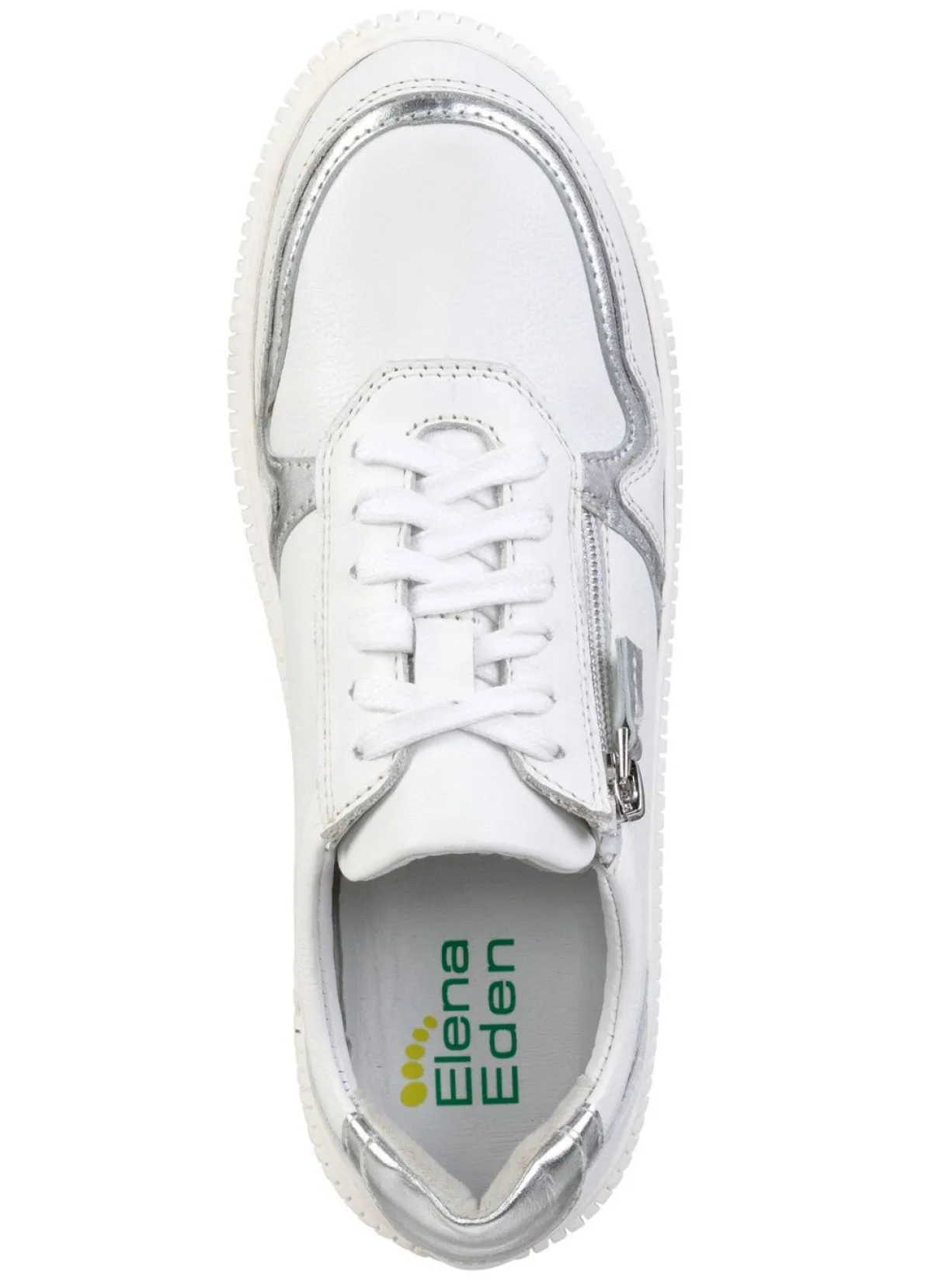 Outlet ELENA EDEN Sneaker mit Kontrast-Besätzen WEISS
