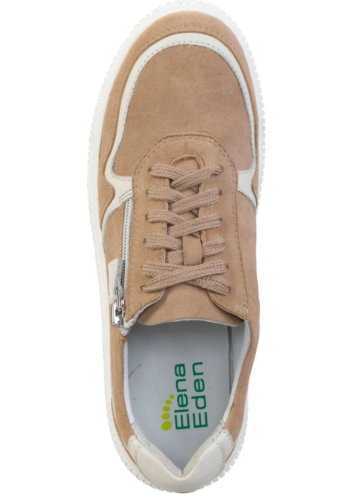 Best ELENA EDEN Sneaker mit Kontrast-Besätzen TAUPE