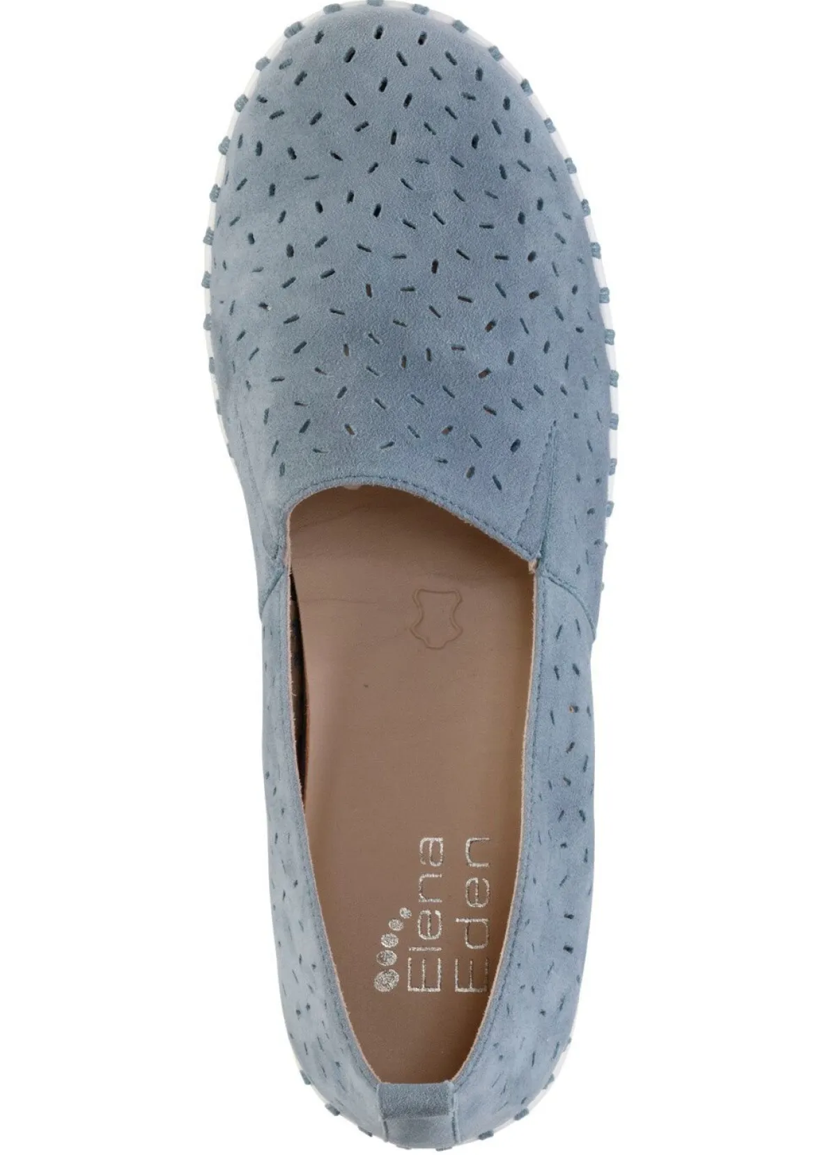 Outlet ELENA EDEN , sommerliche Damen-Slipper, Weite H, mit herausnehmbarem Fußbett JEANS