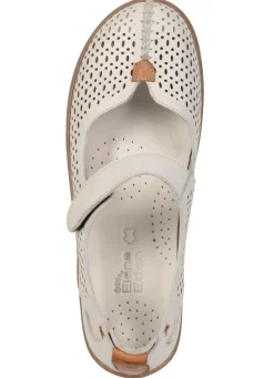 Hot ELENA EDEN , sommerliche Damen-Slipper, Weite G, mit herausnehmbarem Fußbett HELLBEIGE