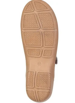 Hot ELENA EDEN , sommerliche Damen-Slipper, Weite G, mit herausnehmbarem Fußbett HELLBEIGE