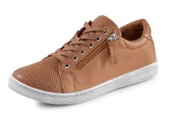 Online BADER ELENA EDEN, sommerliche Damen-Schnürschuhe, mit herausnehmbarem Fußbett COGNAC