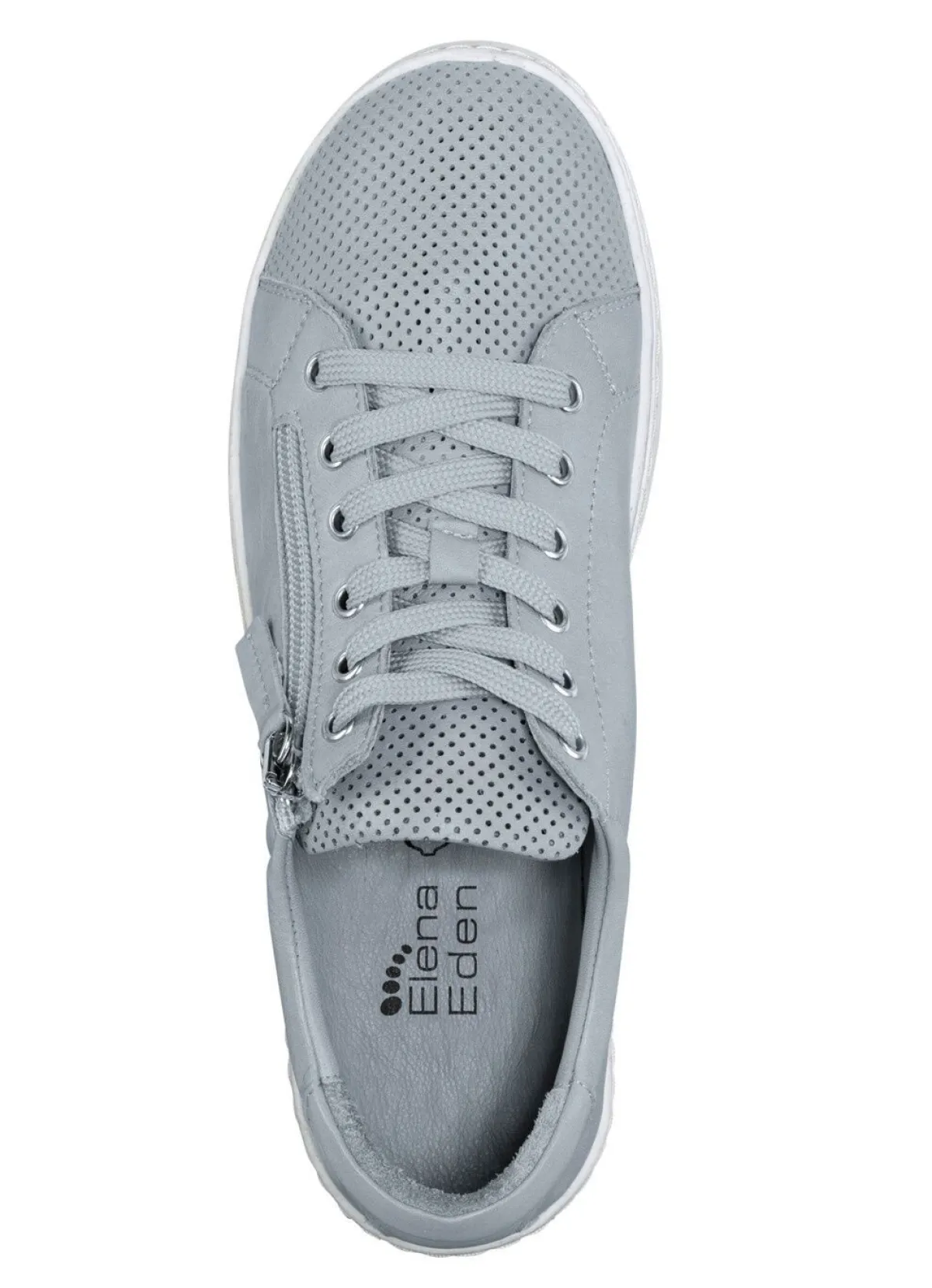 Discount BADER ELENA EDEN, sommerliche Damen-Schnürschuhe, mit herausnehmbarem Fußbett BLAUGRAU