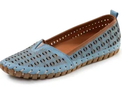 Hot ELENA EDEN , sommerliche Damen-Slipper, Weite G, mit herausnehmbarem Fußbett JEANS