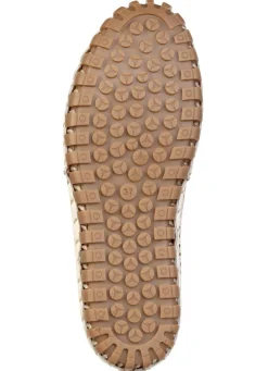 Best ELENA EDEN , sommerliche Damen-Slipper, Weite G, mit herausnehmbarem Fußbett BEIGE