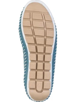 Online ELENA EDEN , sommerliche Damen-Slipper, Weite G, mit herausnehmbarem Fußbett JEANSBLAU