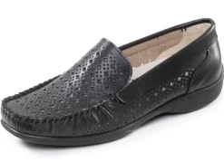 Online BADER ELENA EDEN, sommerliche Damen-Slipper, Weite H, mit herausnehmbarem Fußbett SCHWARZ