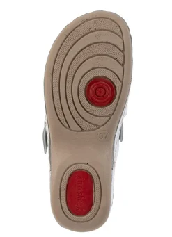 ELENA EDEN , sommerliche Damen-Clogs, Weite G, mit verstellbarer Schließe WEISS