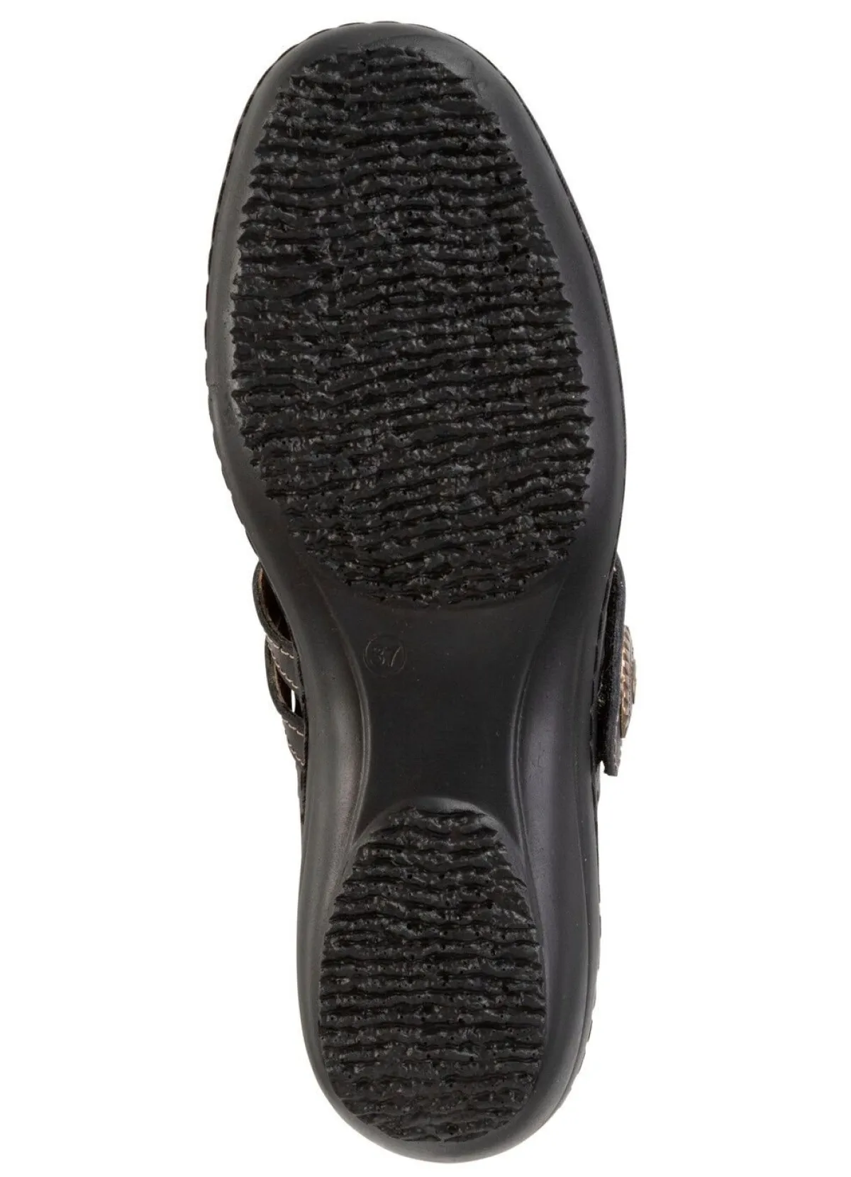 Sale ELENA EDEN , sommerliche Damen-Spangenschuhe, Weite H, mit herausnehmbarem Fußbett SCHWARZ