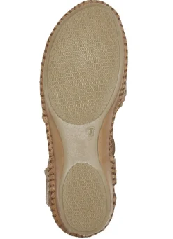 Online ELENA EDEN , sommerliche Damen-Sandalen, Weite G, aus Leder COGNAC