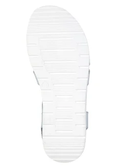 Sale ELENA EDEN , sommerliche Damen-Sandalen, Weite G, aus Leder BLEU