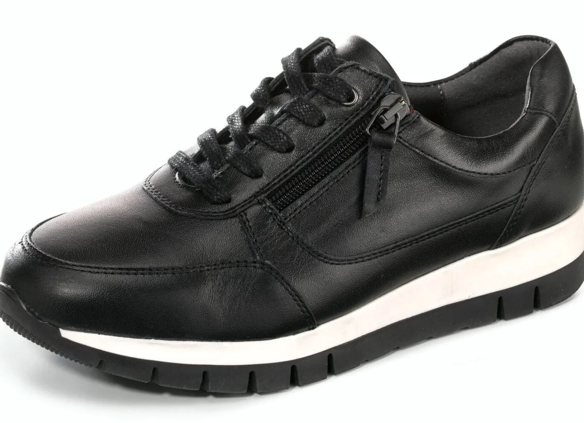 New BADER ELENA EDEN, sportliche Damen-Sneaker, Weite H, mit herausnehmbarem Fußbett SCHWARZ