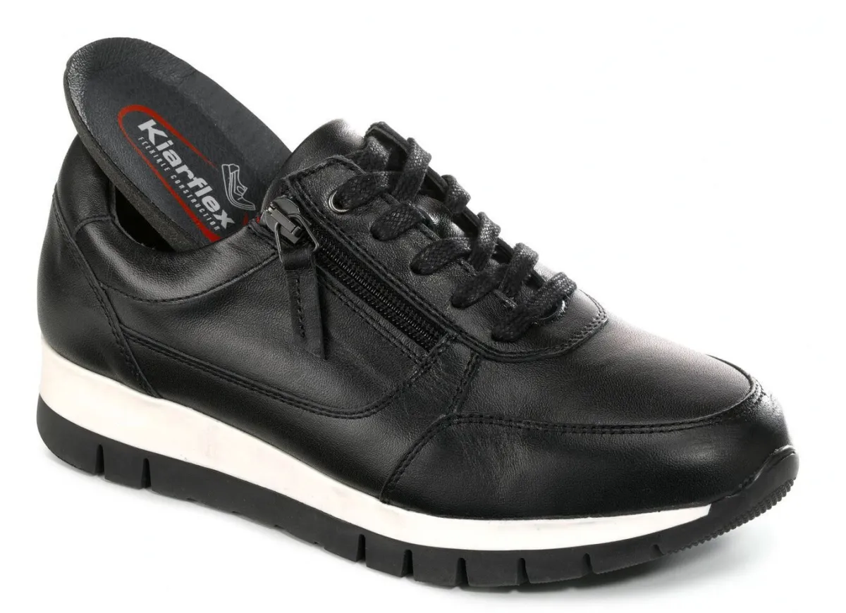 New BADER ELENA EDEN, sportliche Damen-Sneaker, Weite H, mit herausnehmbarem Fußbett SCHWARZ