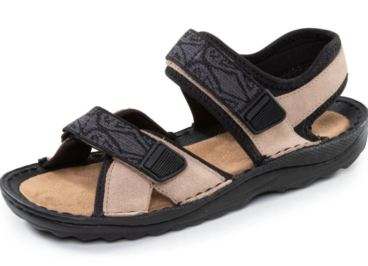 New ELENA EDEN , sportliche Damen-alen, Weite G, mit Klettverschluss SAND