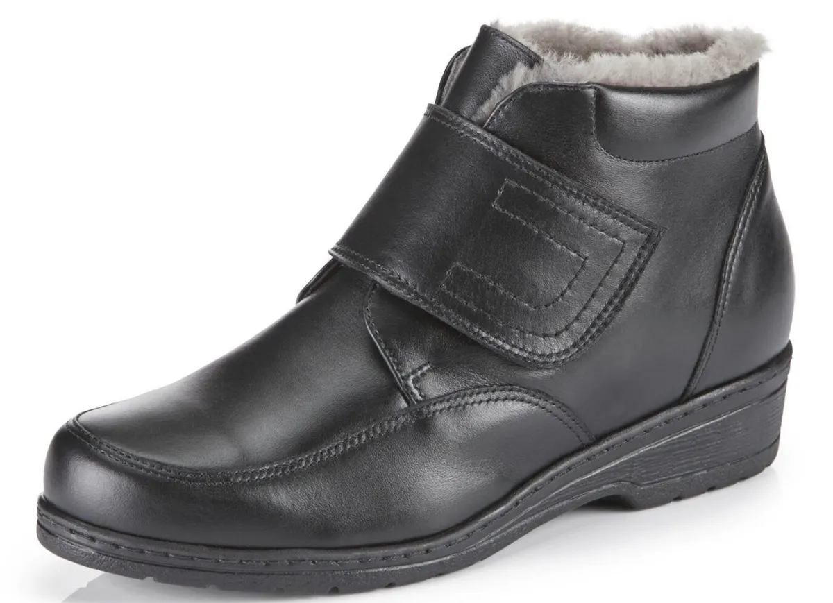 Discount BADER ELENA EDEN Stiefelette aus Rind-Anilinleder SCHWARZ
