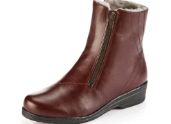 Clearance ELENA EDEN Stiefelette aus weichem Nappaleder BORDEAUX