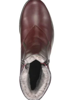 Clearance ELENA EDEN Stiefelette aus weichem Nappaleder BORDEAUX