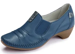 Outlet ELENA EDEN , stilvolle Damen-Pumps, Weite G, mit herausnehmbares Fußbett BLAU