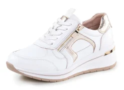 Hot BADER ELENA EDEN, sytlische Damen-Sneaker, Weite H, mit herausnehmbarem Fußbett WEISS-GOLD