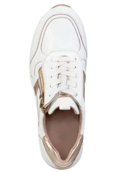 Hot BADER ELENA EDEN, sytlische Damen-Sneaker, Weite H, mit herausnehmbarem Fußbett WEISS-GOLD