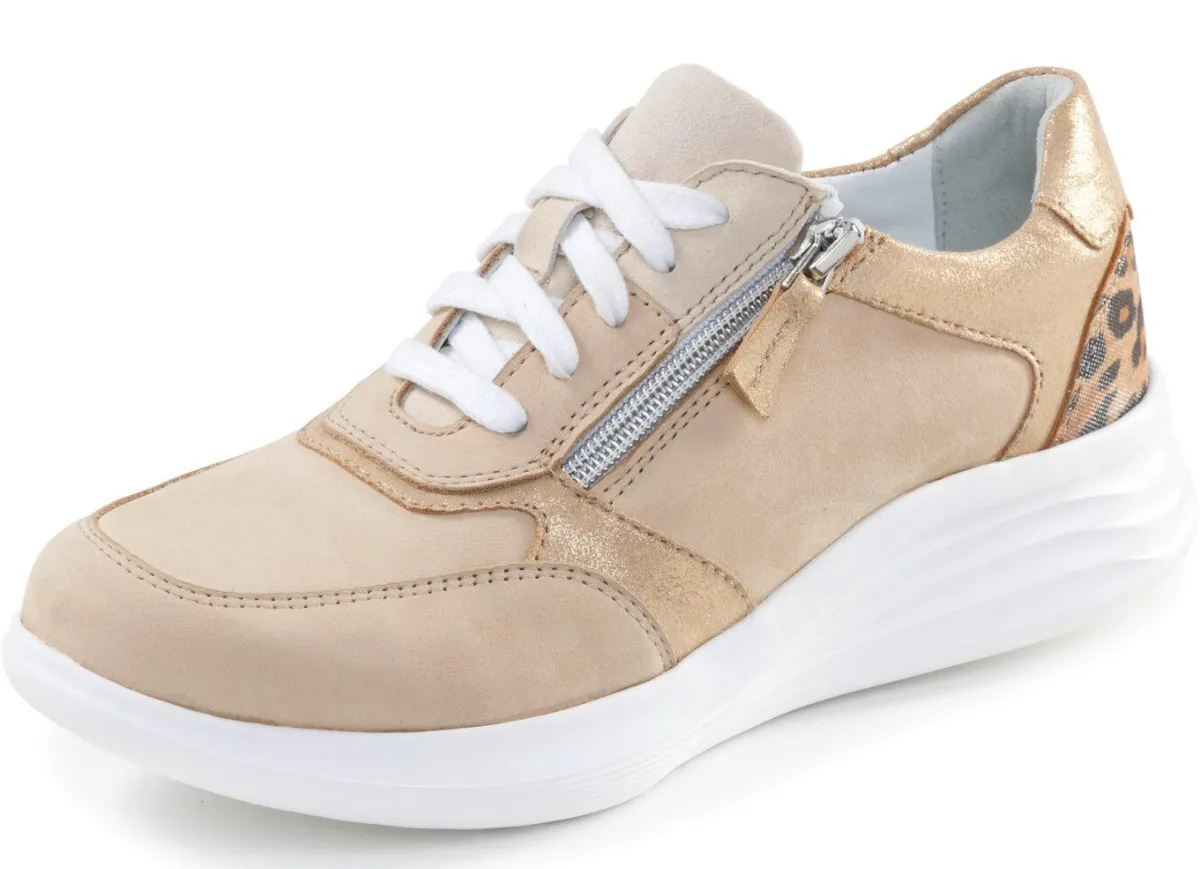 Sale ELENA EDEN , trednige Damen-Sneaker, Weite H, mit herausnehmbarem Fußbett BEIGE