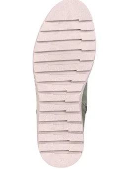 ELENA EDEN , warme Damen-Stiefeletten, Winterschuhe, Weite H, mit herausnehmbarem Fußbett OLIV