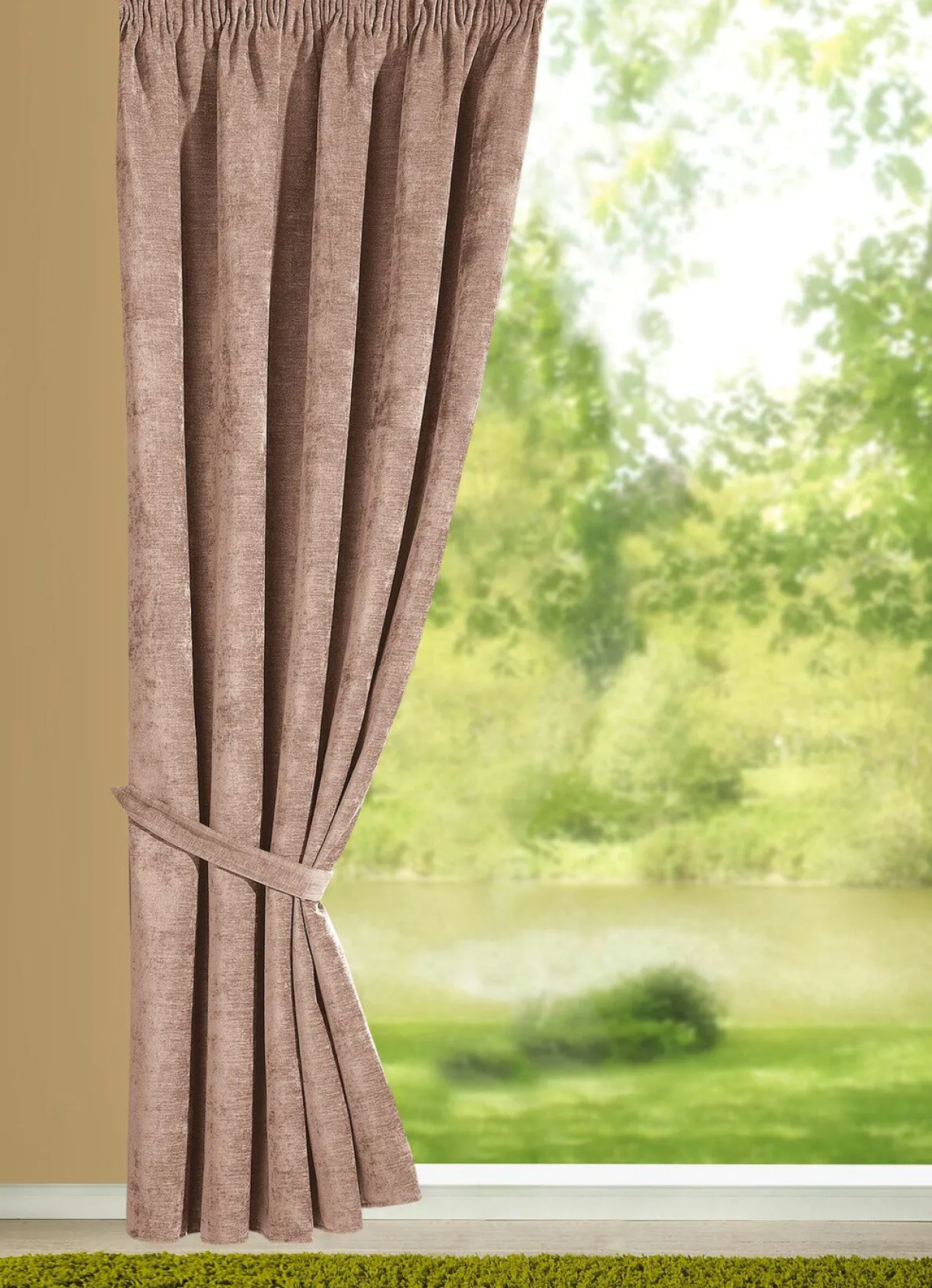 Online BADER Energiespar-Verdunkelungsschals BEIGE
