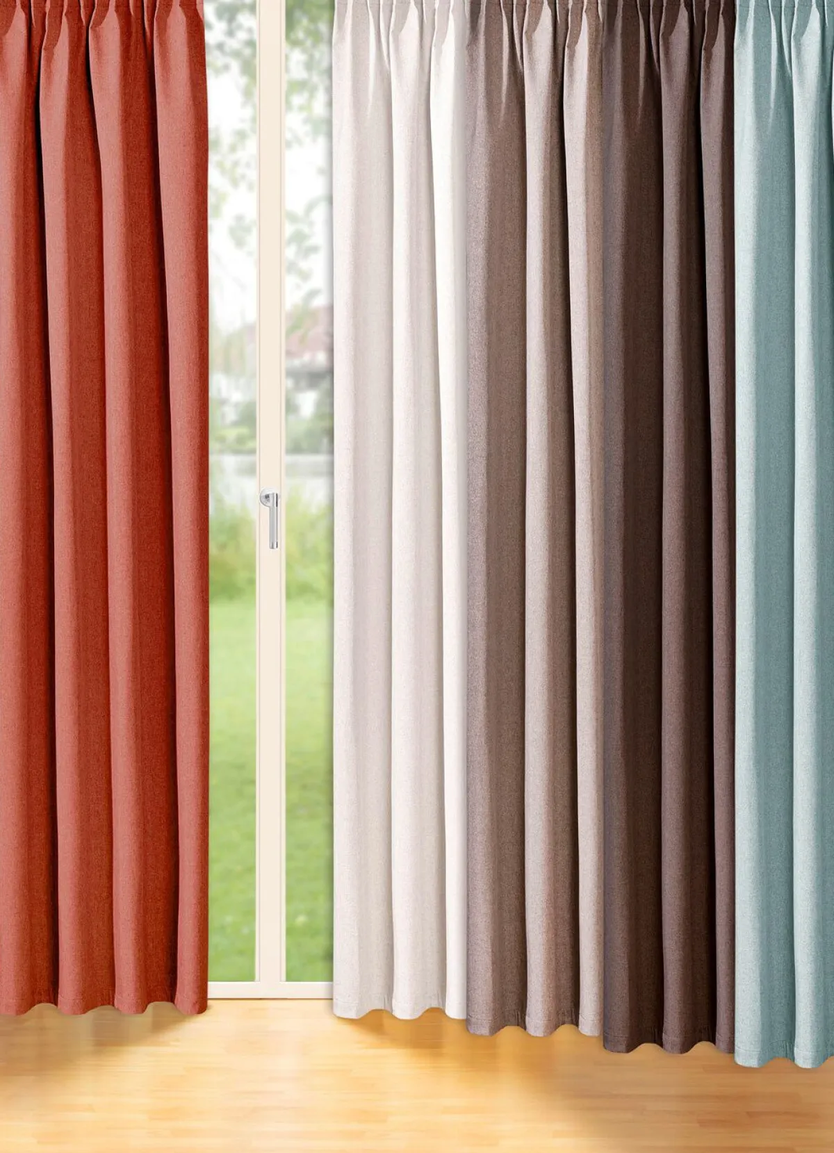 Sale BADER Energiespar-Verdunkelungsschals in Leinenoptik TERRA