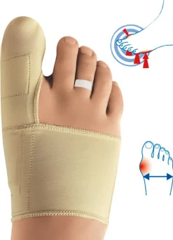 Sale EPITACT Korrekturorthese Hallux valgus mit Doppelschutz HAUTFARBEN