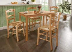 Sale BADER 2er-Set Esszimmerstühle aus massiver Buche NATUR