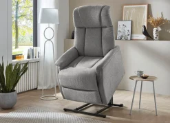 Outlet BADER Erstklassiker TV-Sessel mit Motor und Aufstehhilfe GRAU