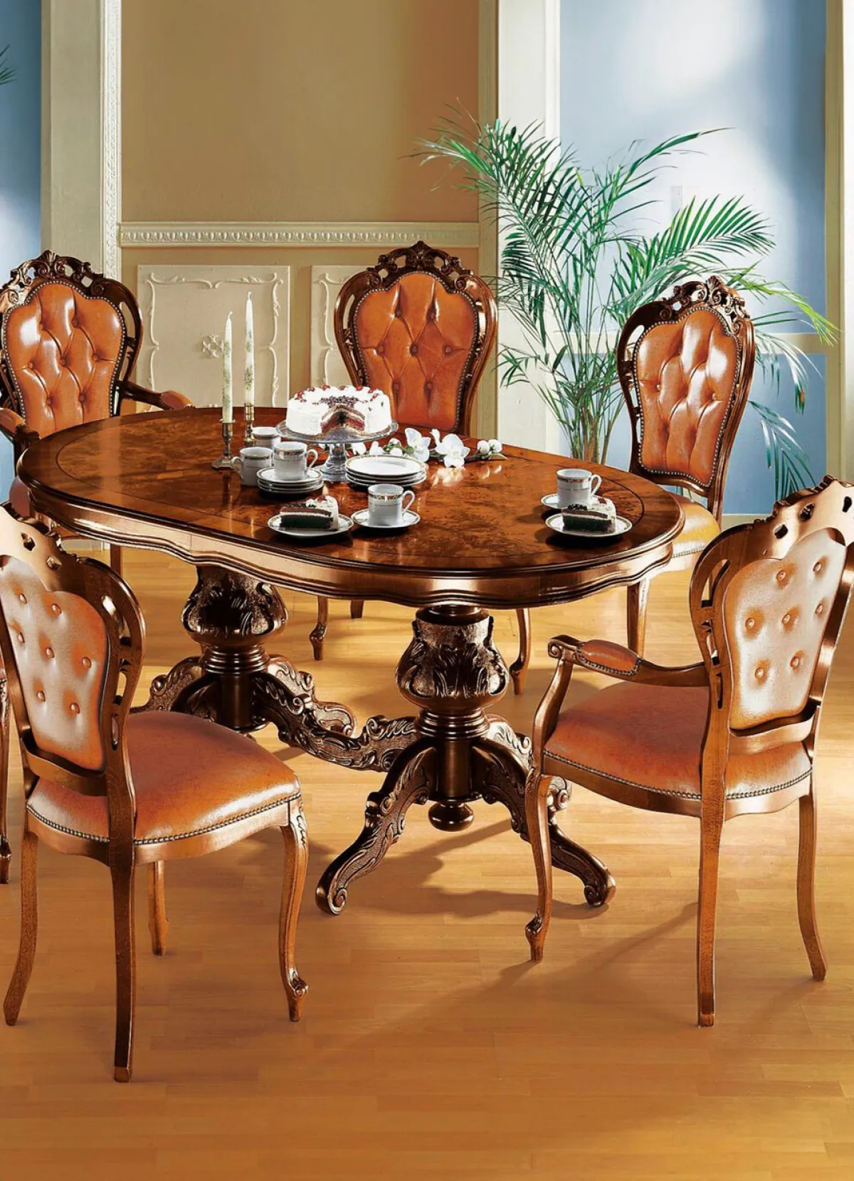Hot BADER Esszimmer-Stühle und Sessel mit Lederbezug