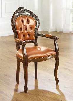 Hot BADER Esszimmer-Stühle und Sessel mit Lederbezug