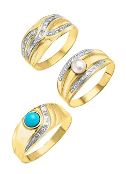 Discount BADER Exklusives Damenring-Set in Bicolor