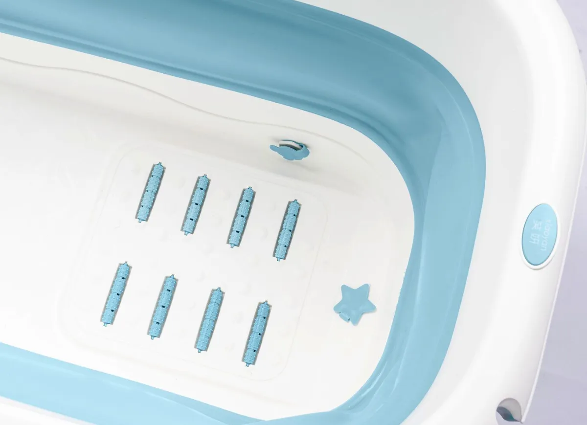 Sale BADER Faltbare Badewanne BLAU-WEISS