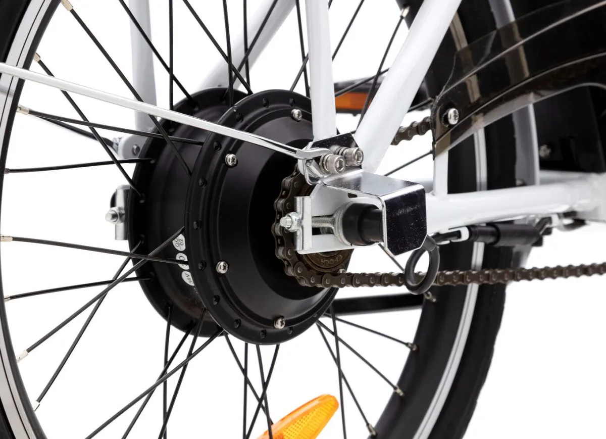 Online BADER Falt-E-Bike von Verocraft mit Stahl-Faltrahmen WEISS