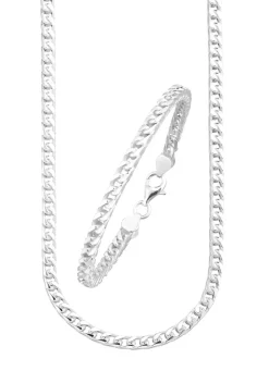 Discount BADER Fantasieketten-Garnitur mit markantem 4-kant Design