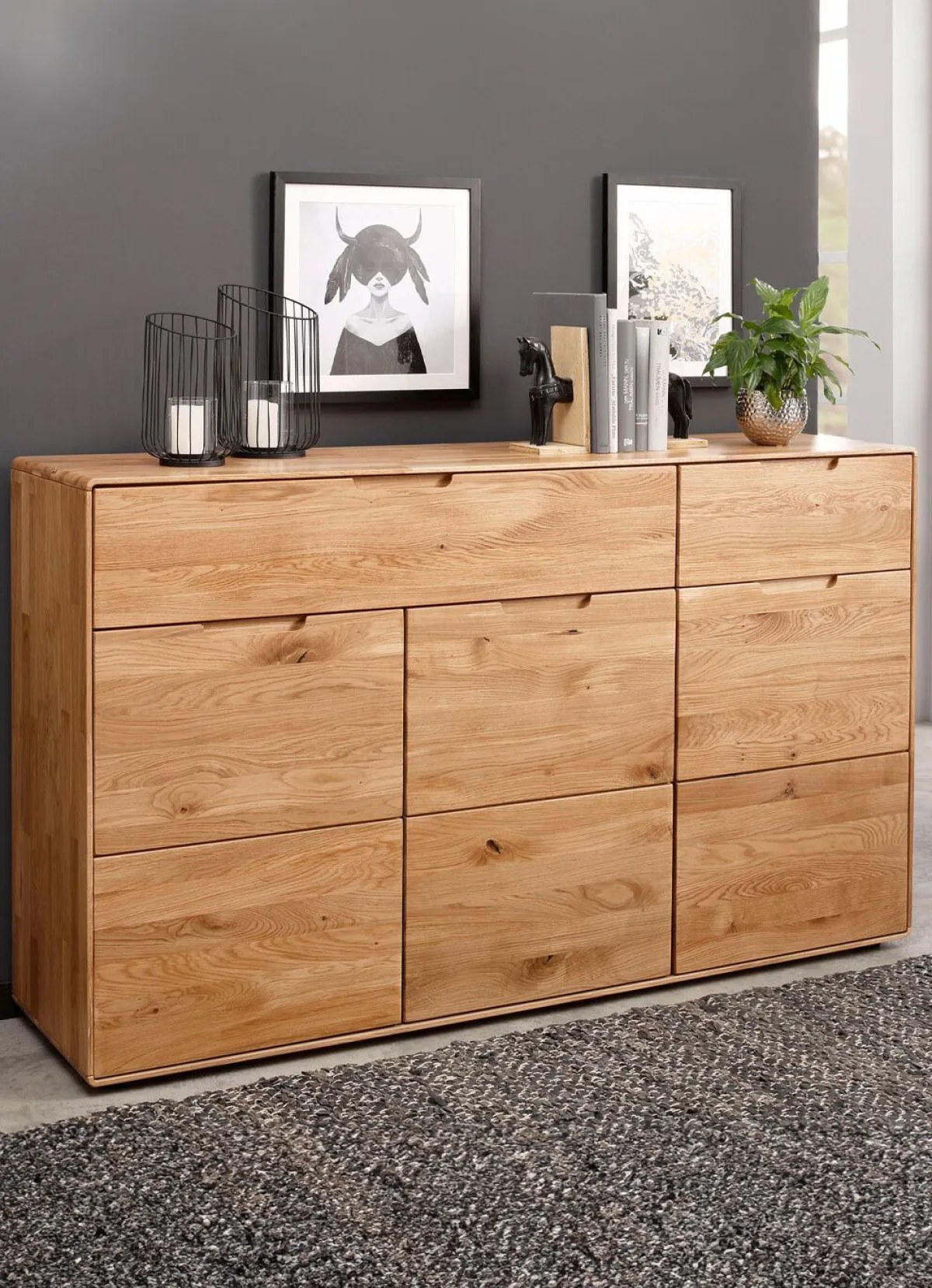 Outlet BADER Fantastisches Sideboard aus Massivholz WILDEICHE