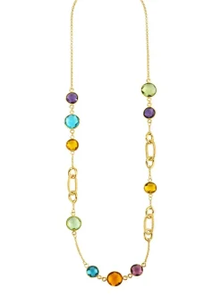 Best BADER Farbenfrohe Eleganz: Halskette mit Quarzen